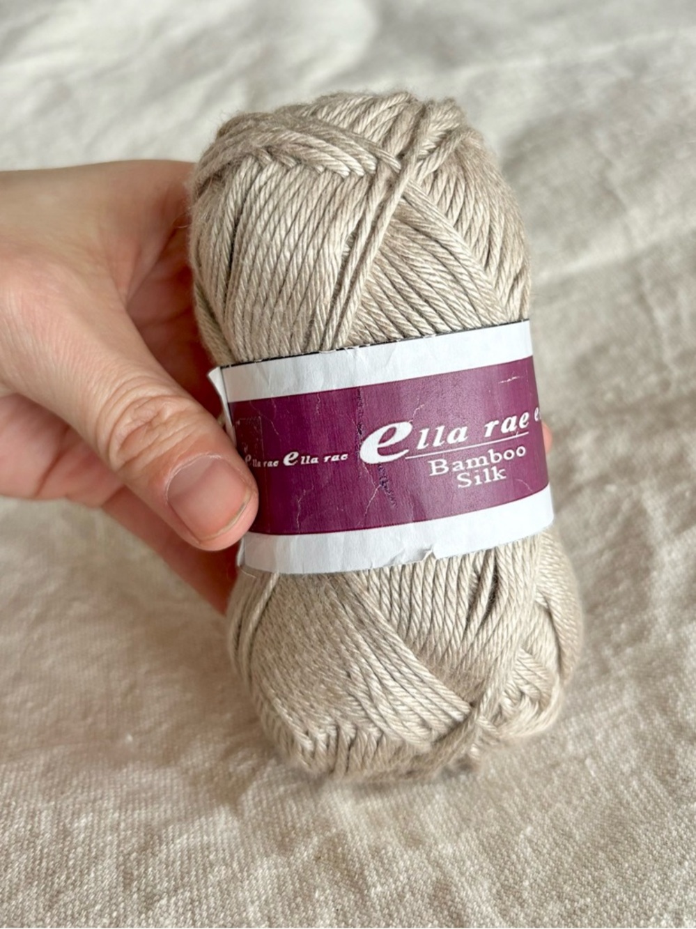 ella rae bamboo silk worsted bamboo silk oatmeal natural 50g discontinued nwt